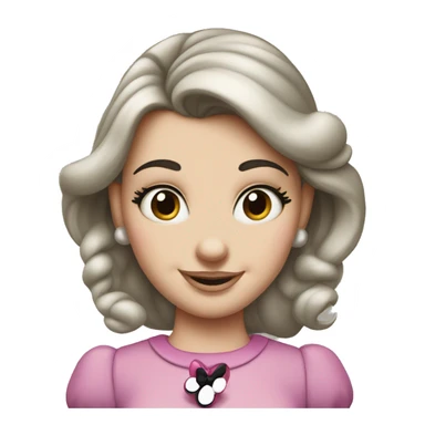 white girl minnie mouse sticker