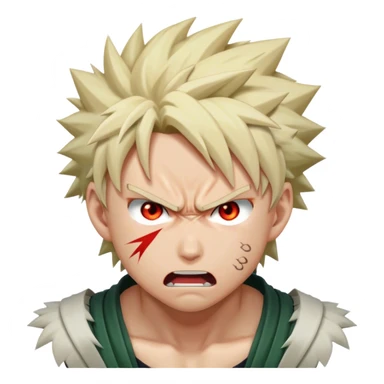 Katsuki Bakugo angry sticker