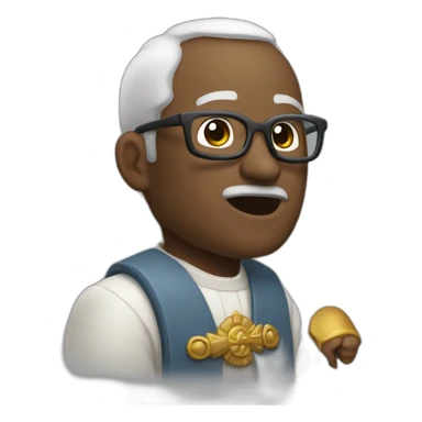 Un papa qui fait un combat sticker