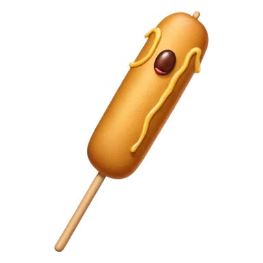 corn dog on stick sticker