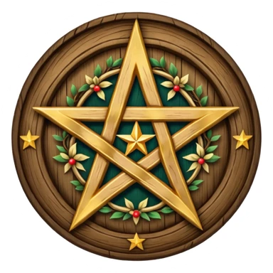 yule pentacle sticker
