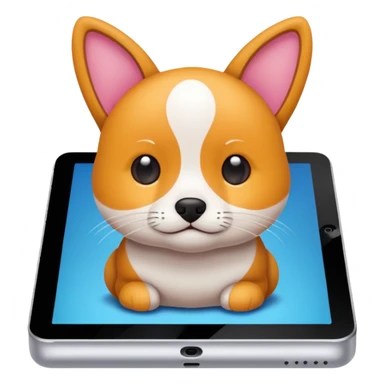 drawing a pet an ipad sticker