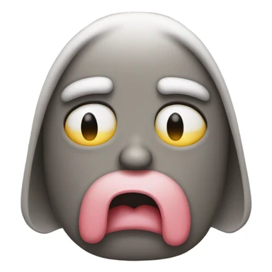 so so so so tired emoji with tongue out sticker