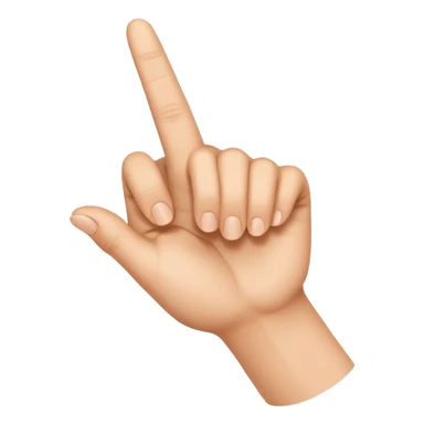 finger pointing towards the screen sticker