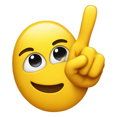 yellow emoji with open eyes and tongue sticking out to the left and showing this gesture 🤟🏻 to the right sticker