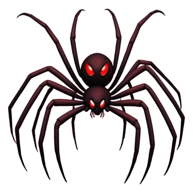 A giant shadow creature with spreading spider legs in a red stormy sky sticker
