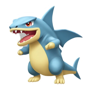 Sharpedo-Charmeleon-Gible-Larvitar-Fakémon Full Body sticker