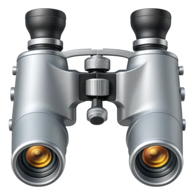 silver binoculars sticker