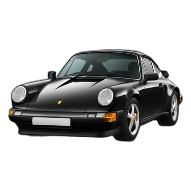 black porsche 911 992 sticker