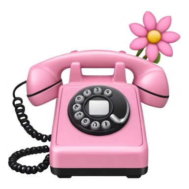 pink girly phone framed flower picture sticker