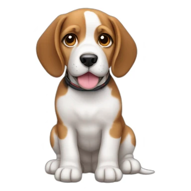 Beagle puppy sticker
