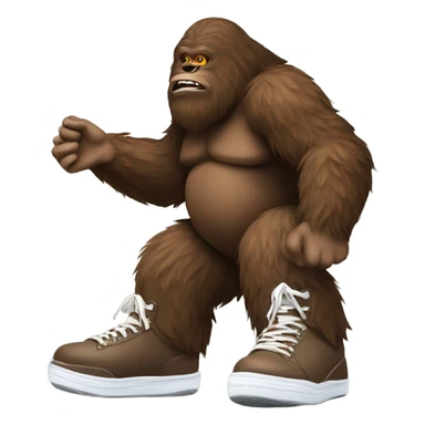 Bigfoot wearing Jordans sticker