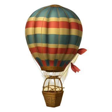 Vintage hot air balloon sticker