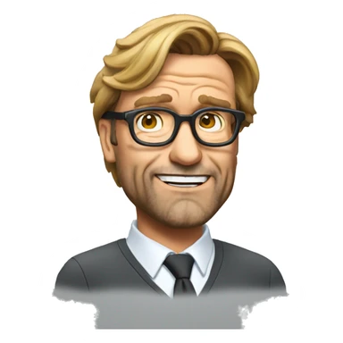 Klopp dizzy head sticker