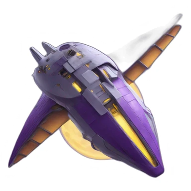 starship purpledragon to the moon sticker