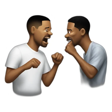 Will Smith slapping Chris Rock sticker