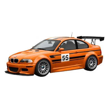 Bmw M3 GTR E46 from need for speed most wanted 2005 with the vinyl  sticker