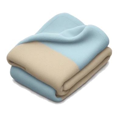 Cozy beige and light blue blanket  sticker