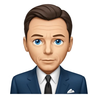 Frank Sinatra with blue eyes sticker