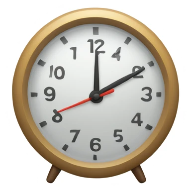 A clock with feet running fast sticker