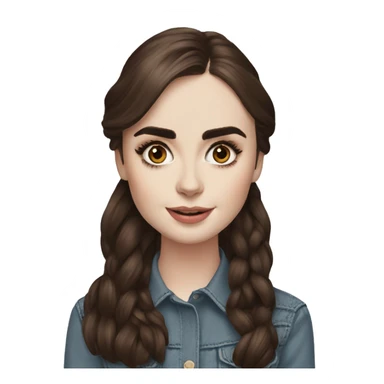 lily collins sticker