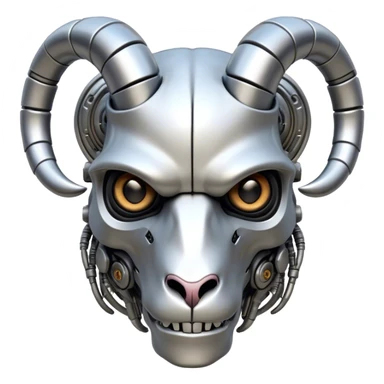 Terminator Goat head sticker