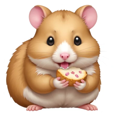 hamster eating sticker