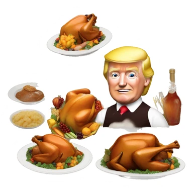 Trump thanksgiving sticker