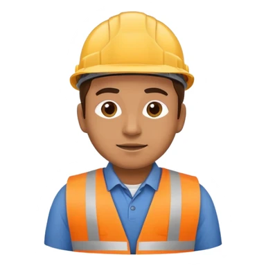 construction worker building or assembling himself sticker