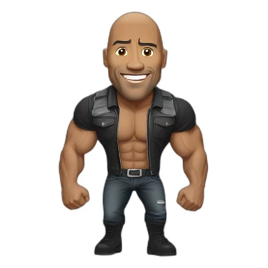The rock qui fait un pouce en l'air sticker