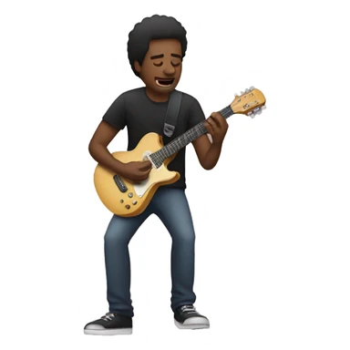 man playing guitar at concert  sticker