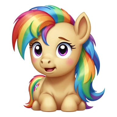 My little pony crying  sticker