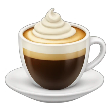 coffee with more cream than coffee, vanilla sticker