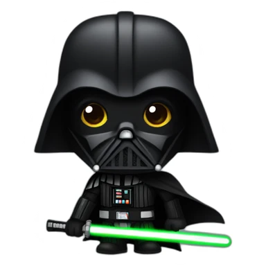 Dark vador with light saber sticker