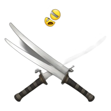 fencing swords fighting sticker