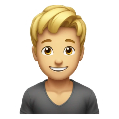 smiling boy push up flex  sticker