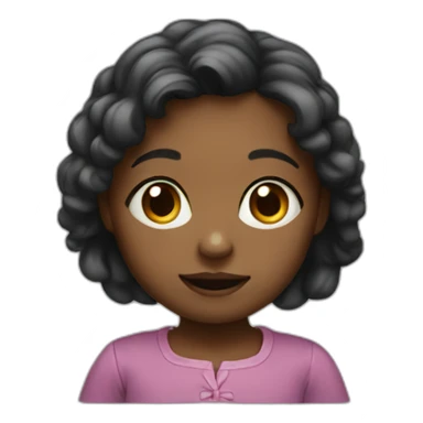 little orphan girl sticker