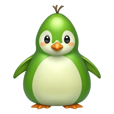 A penguin shaped pear 🐧🍐 sticker