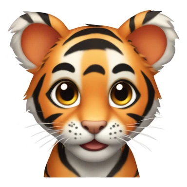 Baby tiger cub  sticker