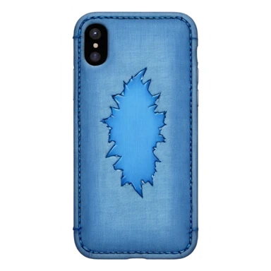 Denim iPhone sticker
