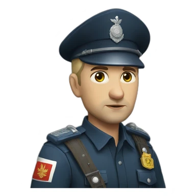 Russian Police witcher sticker