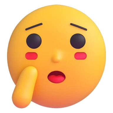 sad crying emoji, expressive face, single tear sticker