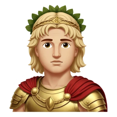 Cinematic Realistic portrait of Alexander the Great, depicted with photorealistic detail as a commanding historical conqueror, featuring sharp, lifelike facial features, meticulously rendered ancient Macedonian armor, and a laurel wreath, illuminated by natural, dramatic lighting that highlights his youthful determination and legendary presence. sticker