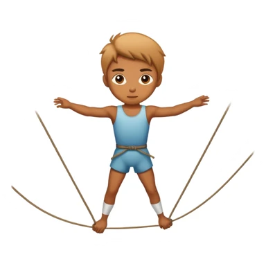 person on tightrope
 sticker