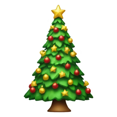 Festive Christmas tree sticker