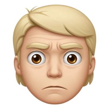 sad confused emoji face enemy of growth sticker