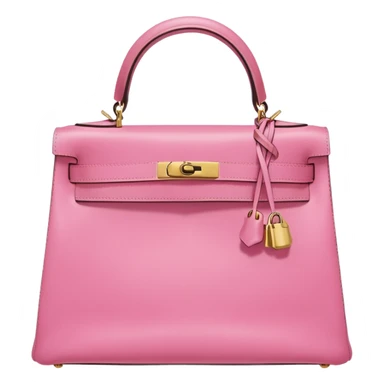 hermes kelly bubblegum pink color gold hardware sticker