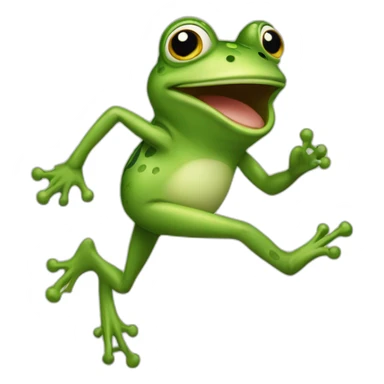 running peppo frog sticker