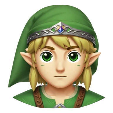 Link from Legend of Zelda with his green tunic and pointy hat sticker