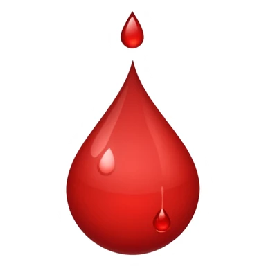 RED BLOOD SINGLE DROP sticker